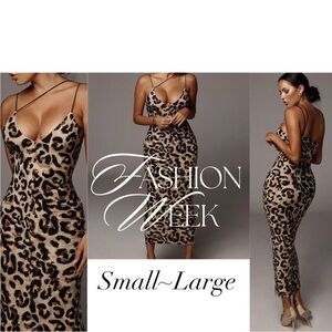 Leopard Print Long Dress